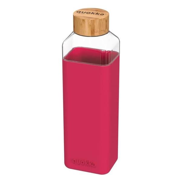 Flaska - Quokka Storm - 700ml - Glas - Silikon - Brun