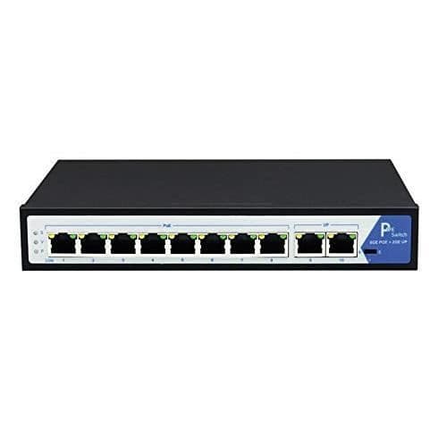 Värde PoE+ 8+2 portar Gigabit Ethernet-switch 21.99.1195