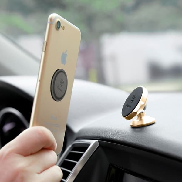 Magnetisk skiva - Baseus - Iron - Vit - Biltillbehör - För smartphone