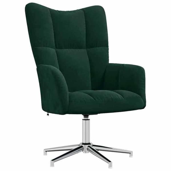 vidaXL Relaxstol Vilostol Avkopplingsstol Inomhusstol Grön 328119