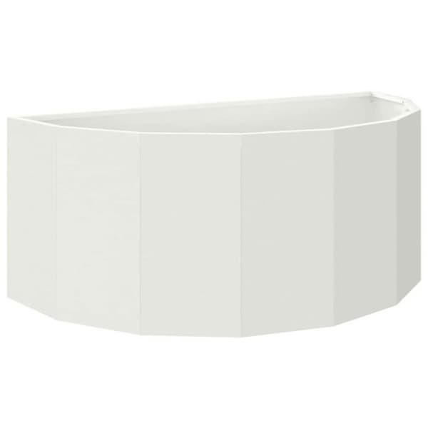 Blomkruka Vidaxl Blomlåda Vit 90 x 45 x 35 cm Stål