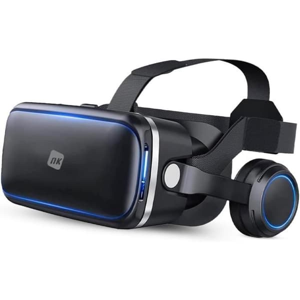 VR-headset - NK - Kompatibel med iPhone/Android - Inbyggt ljud - 360 grader - Svart