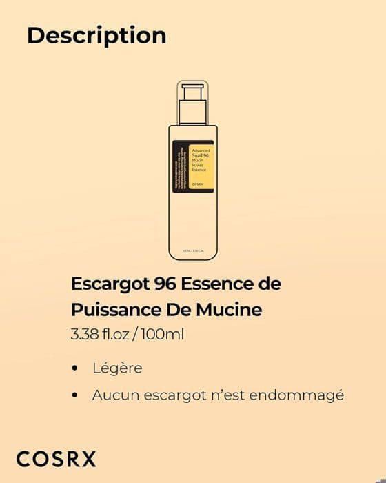 Sérum - COSRX - 100ml - 96% Snigel mucin - Utan parabener