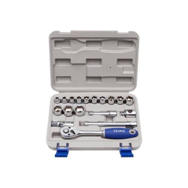 Coffret med hylsor 3/8" 18 delar 119-18-4 Irimo