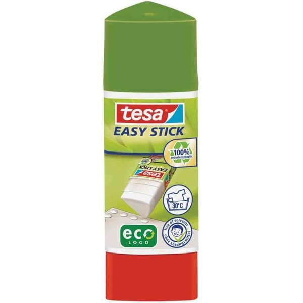 Limstift - TESA - Easy Stick - 12 g - Triangulär - 100 % återvinningsbar - Biologiskt nedbrytbar