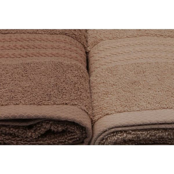 Set med 4 handdukar - 50 x 90 cm - Kräm