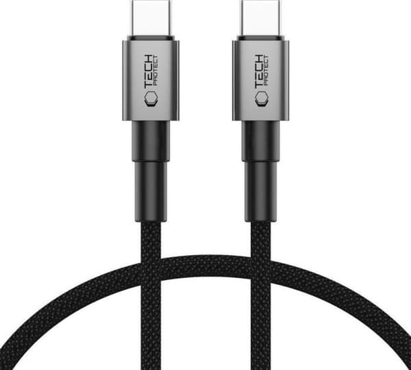 Industrikontakt Tech-protect CABLE TYP-C ULTRABOOST DNA PD60W/3A 25CM GRÅ JÄRN