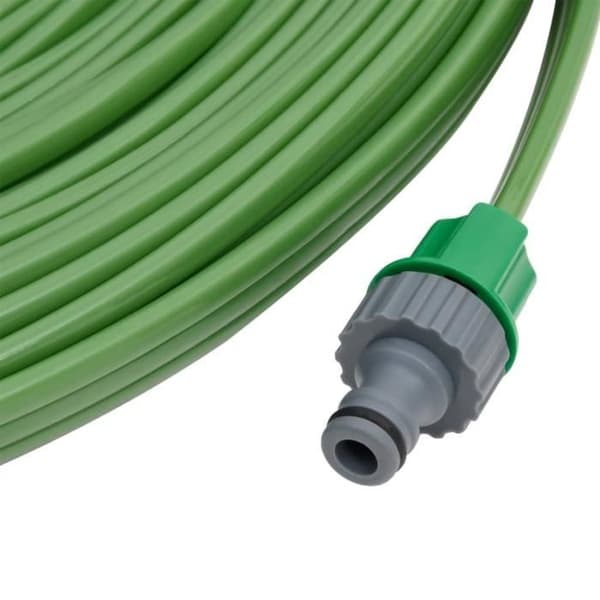 vidaXL 3-rörs trädgårdsslang Grön 15 m PVC 154361