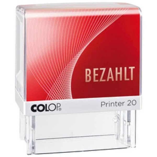 COLOP Textstempel Printer 20 L "DRINGEND", med Textplatte 0,000000 Svart