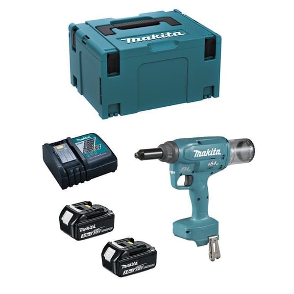 Riveter MAKITA DRV250RFJ (2 x 3,0 Ah + DC18RC + MAKPAC 3)
