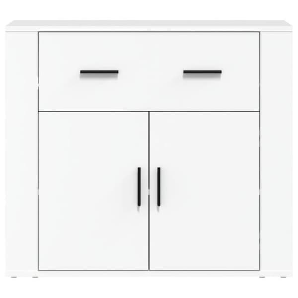 816568 vidaXL Buffé Vit 80x33x70 cm Ingenjörsträ