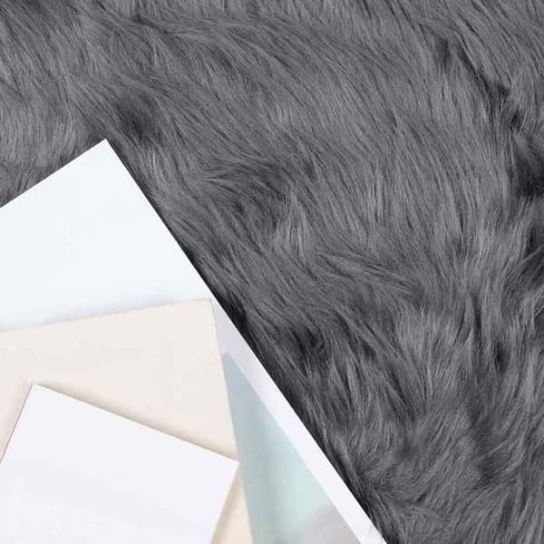 Matta - VIDAXL - Tafalla - Antracit - Polyester - 200 x 200 cm