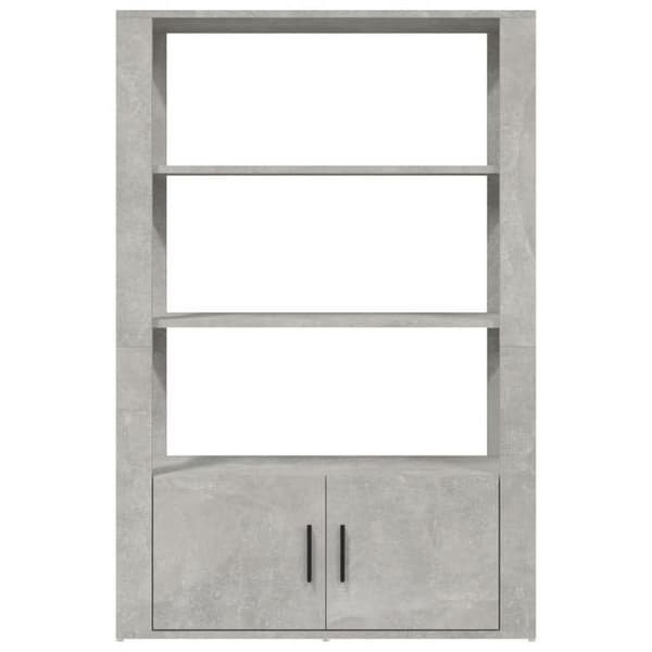 vidaXL Buffé Grå betong 80x30x119,5 cm Ingenjörsträ 819472