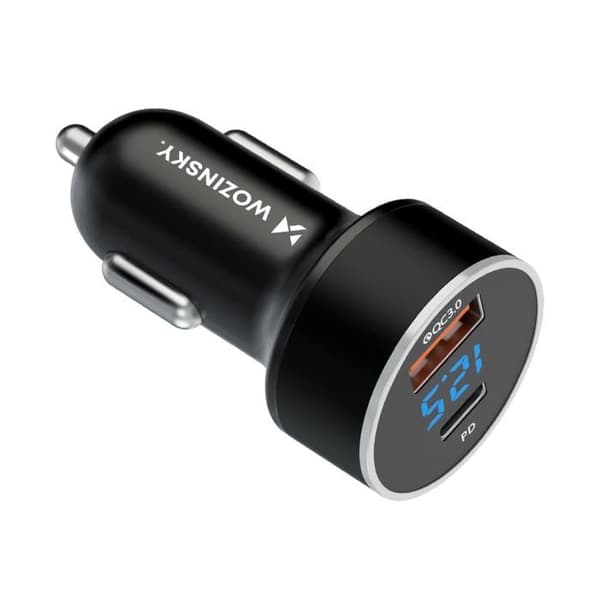 Bilkabel - WOZINSKY - WDCCAC - 36 W - USB-C och USB-A - Snabbladdning