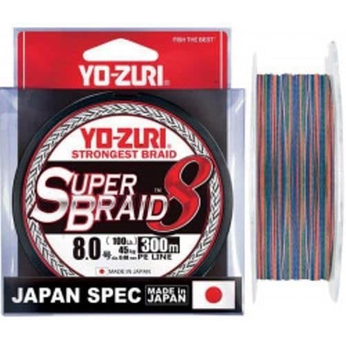 TRESSE YO-ZURI SUPERBRAID 8X MULTIFÄRG - 300M