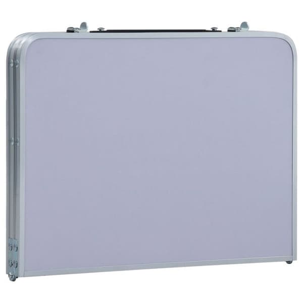vidaXL Fällbart Campingbord Vit Aluminium 60x40 cm