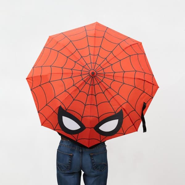 Paraply - ERIK EDITORES - Spider-Man - Fällbar - Automatisk - Barn Orange