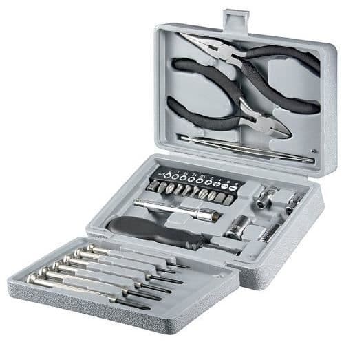 Verktygslåda - INLINE - FIXPOINT WZ VERKTYGSLÅDA - 25 delar - Metall - Silver