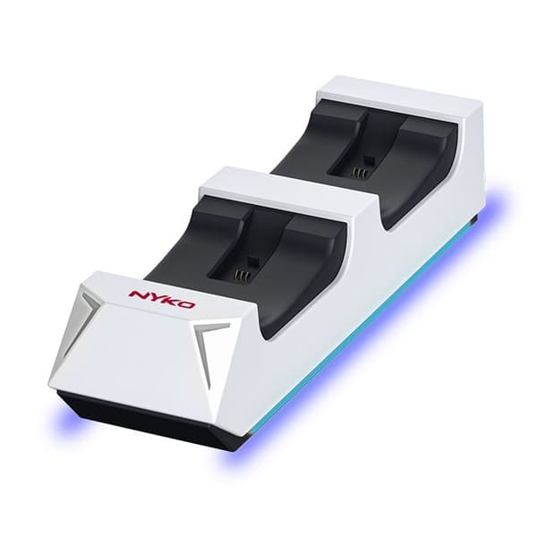 Laddstation - NYKO - Charge Base™ - Ladda 2 DualSense-kontroller - USB - Vit