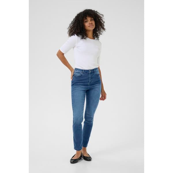 Jeans Slim hög midja dam KAFFE Willow