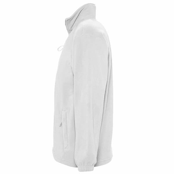 Vit zip-up mikrofleecejacka - Sol's