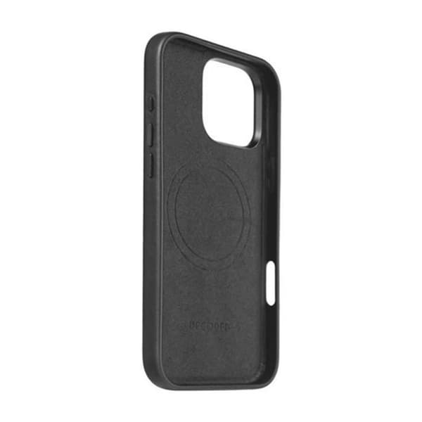 Mobilskal för iPhone 16 Pro Max - DECODED - Stötsäkert läder - Kompatibel med MagSafe - Svart - Elegant