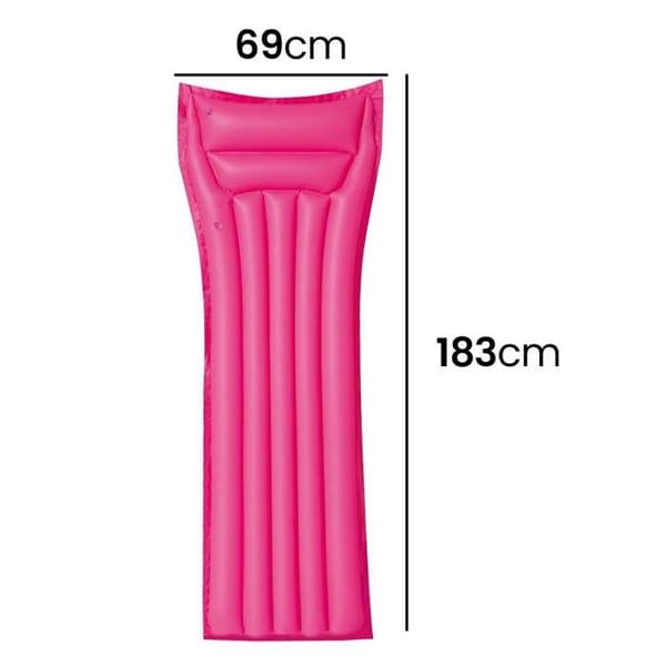 Bestway - Uppblåsbart strandmadrass 183 x 69 cm (rosa)