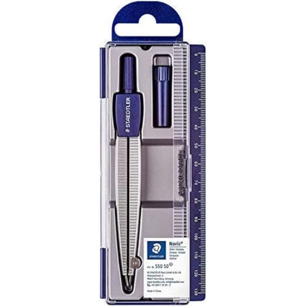 Compas - Staedtler - 550 50 - Längd 124,2 mm - Trubbig nål - Lockfack