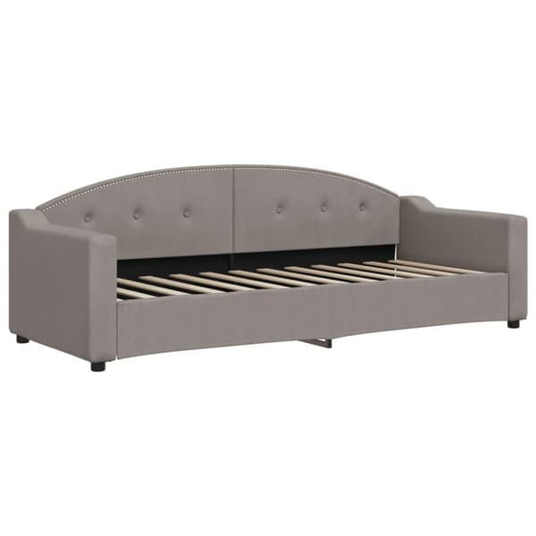 vidaXL Sängsoffa taupe 80x200 cm tyg 354181