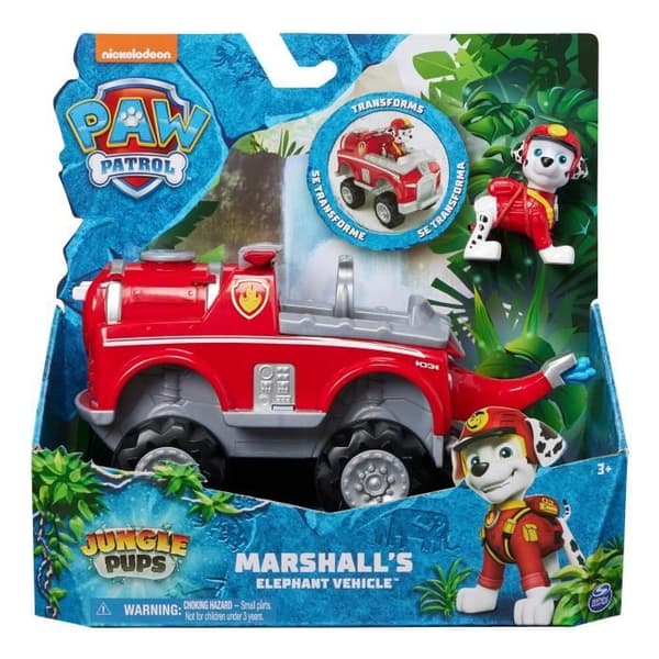 SPIN MASTER VEHICLE + MARCUS FIGURINE JUNGLE PUPS Paw Patrol
