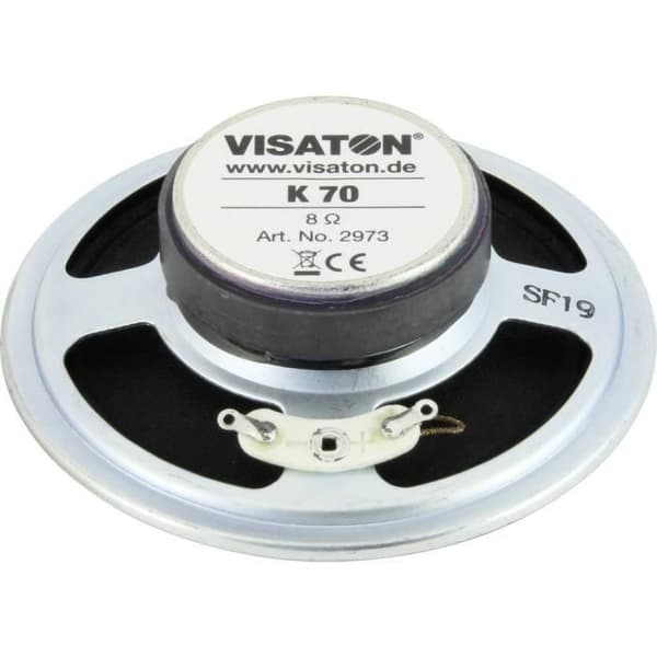 Visaton K 70 2,8 tum 7 cm Full range högtalare 2 W 8 Ω