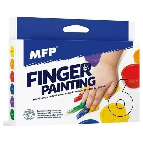 Gouachefärg Mfp-papper MFP-papper fingerfärger 6 färger 30ml 6300360