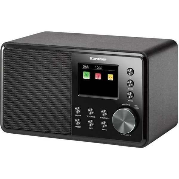 Karcher DAB 3000 Bordsradio DAB+ AUX svart