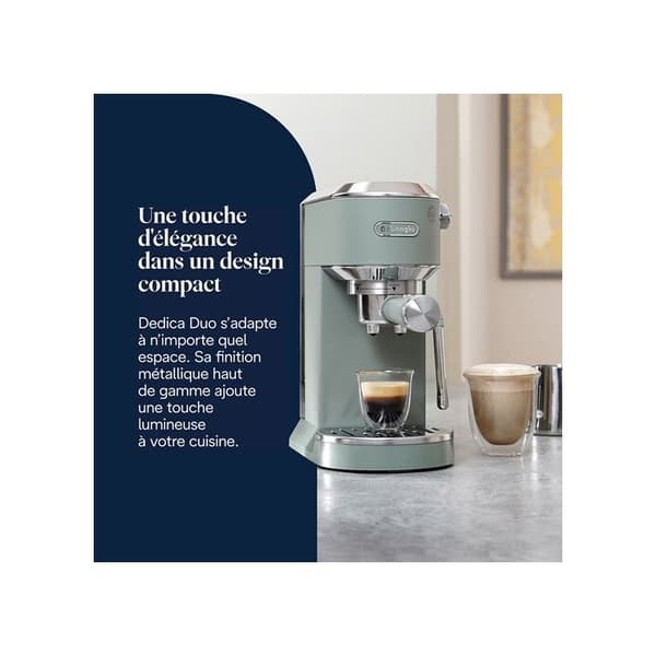 Espressomaskin Delonghi Dedica Duo EC890.GR Grön