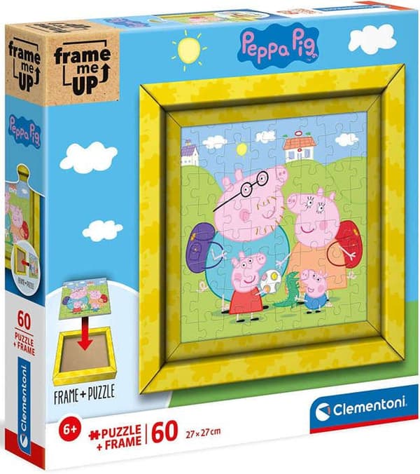 Pussel - CLEMENTONI - Peppa Pig - 60 bitar - Pappram - 27 x 27 cm