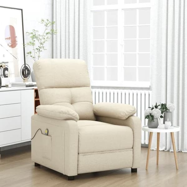 vidaXL Massagestol Krämtyg 289681