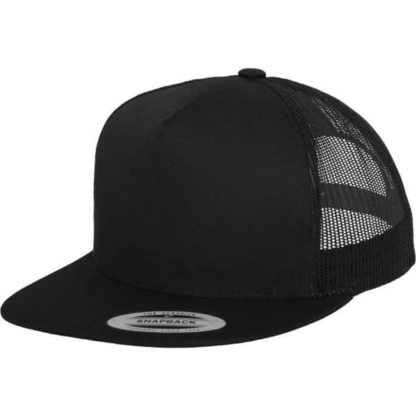 Truckerkeps - Flexfit - 5-panel - Svart - One size - Casual