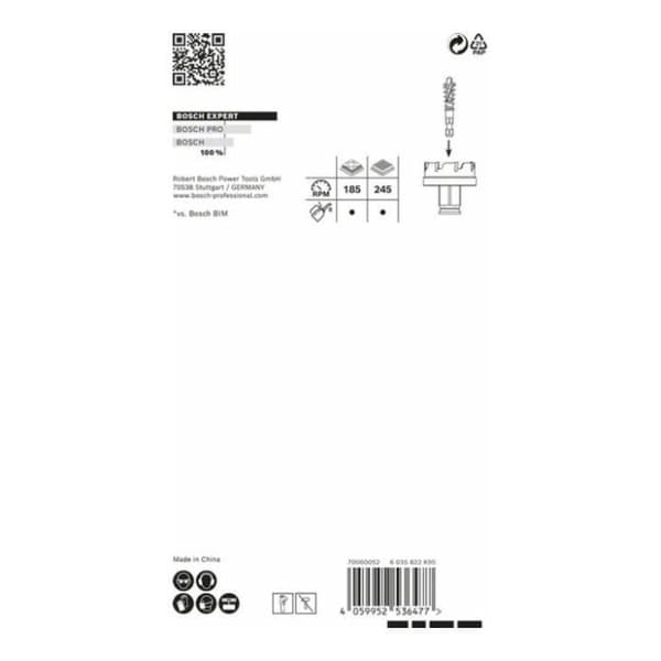 Borrkrona - BOSCH - 2608900501 - Diameter 68 mm - Längd 40 mm - Precisionkarbid