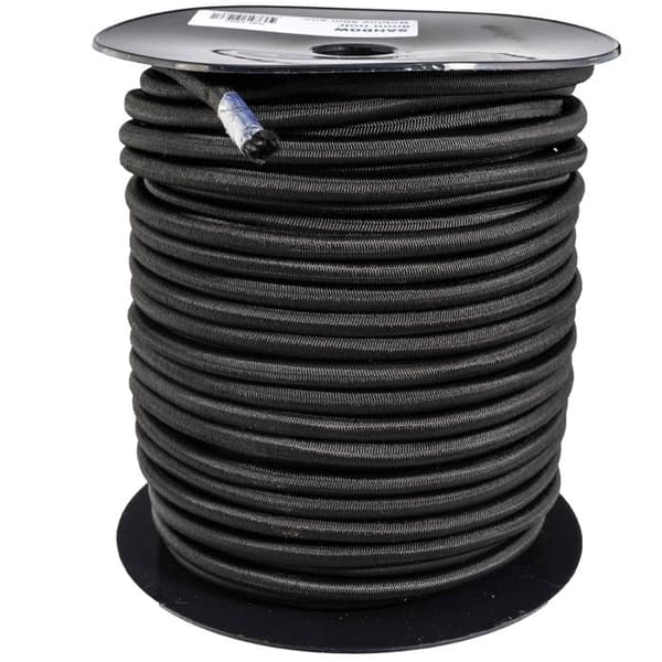 Svart elastisk spännband WERKA PRO rulle 10mm x 40m
