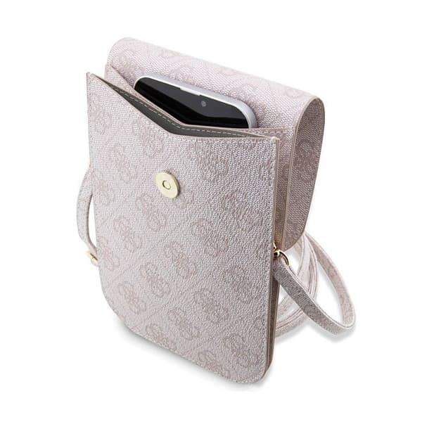 Axelväska Stripe 4G modell Guess Pink