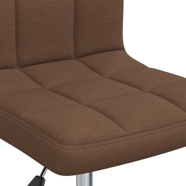 vidaXL Sittpuff för matsal, Brun Tyg