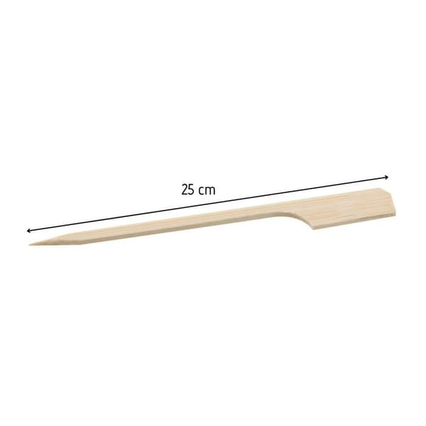Lot med 50 spett i trä 25 cm Fackelmann Basic