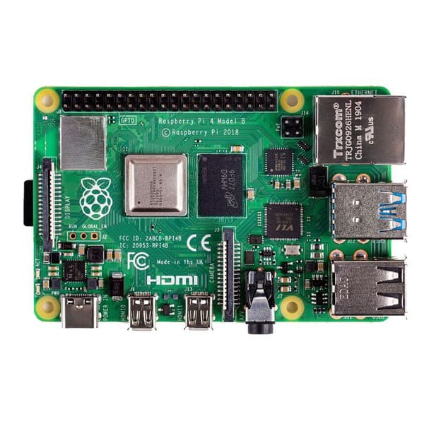 Enkeltkortdator - Raspberry Pi - 4 Model B - 4 GB RAM - HDMI - USB - Ethernet