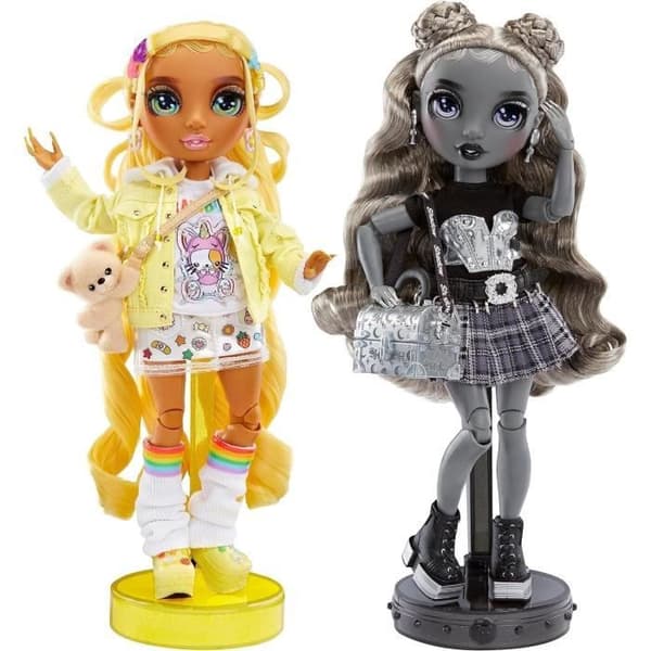 Special Edition Pack Rainbow High x Shadow High - Sunny & Luna - 2 ledade modedockor 27 cm + tillbehör