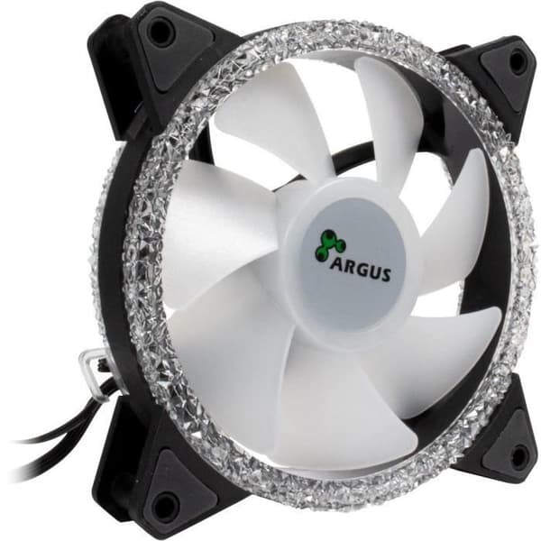 Fläkt - INTERTECH - RS-071 RGB - 12 cm - 1200 varv/min - 22 dB