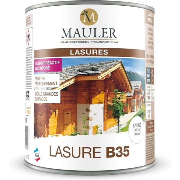 Lasure - MAULER - B35-2,5L - Satiné - Mörk Ek