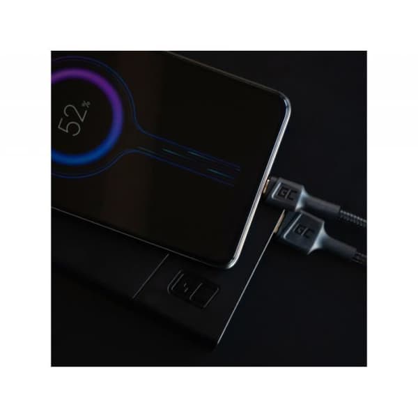 Micro USB-kabel - GREENCELL - GC PowerStream - 30cm - Snabbladdning - QC 3.0