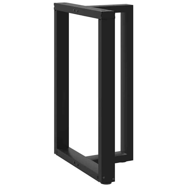 vidaXL Barbordstöder i T-form, 2 stycken, svart, 60 x 35 x (90-91) cm, stål 4013080