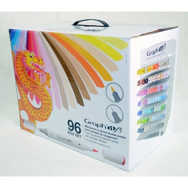 Set med 96 GRAPH'IT Brush &amp; Extra tunn