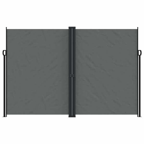 vidaXL Retractable sidoventil grå 220x1200 cm 4004868